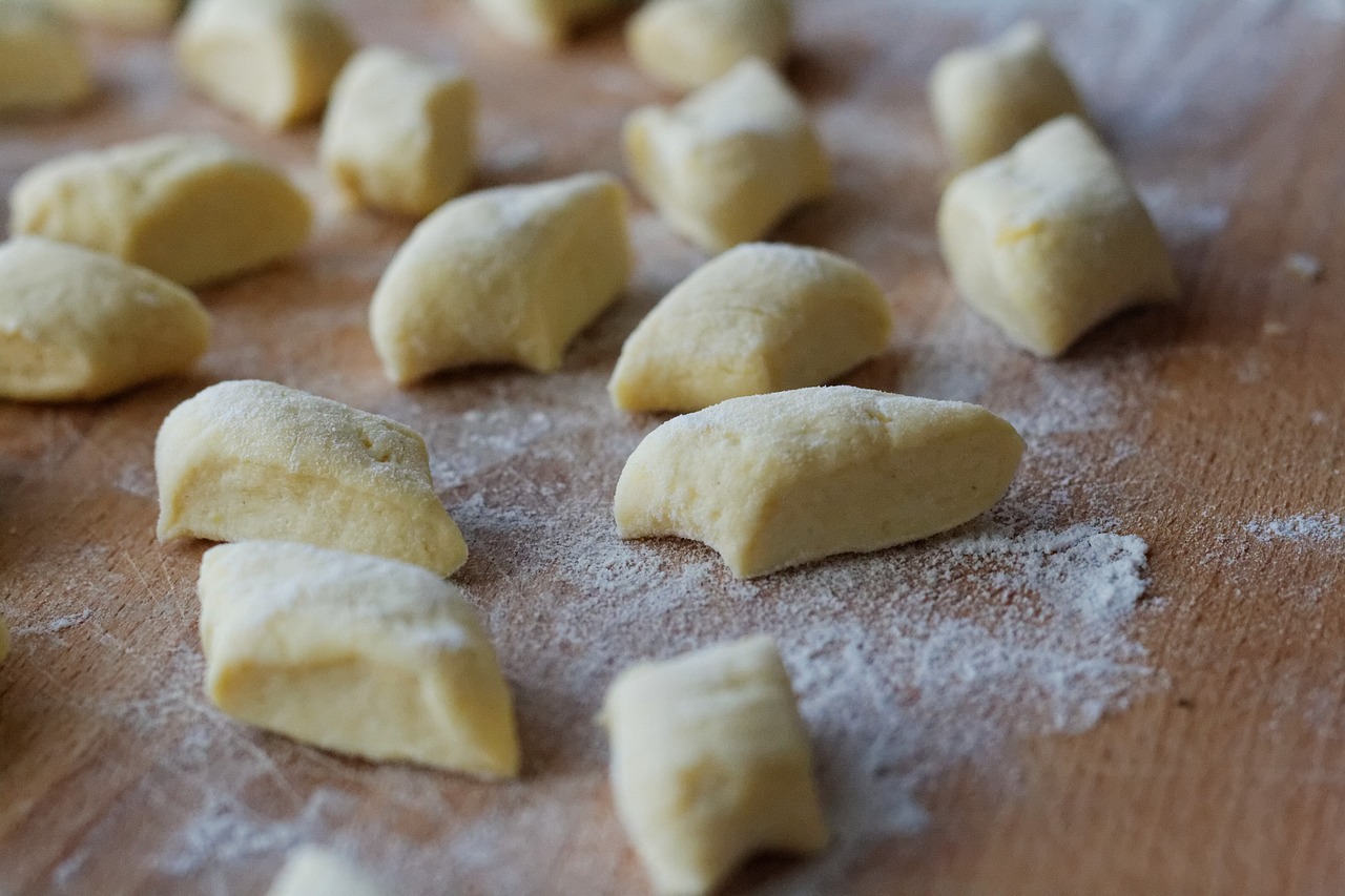 dumplings, dough, food
