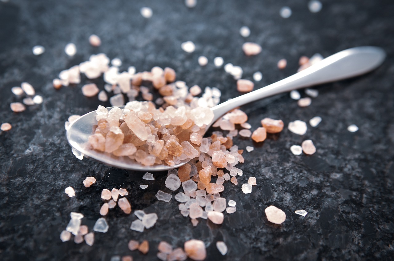 salt, himalayan, table