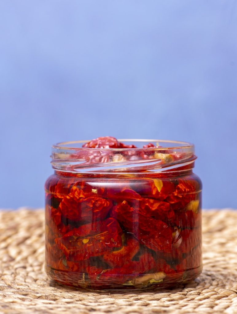 A Jar of Sun Dried Tomatoes