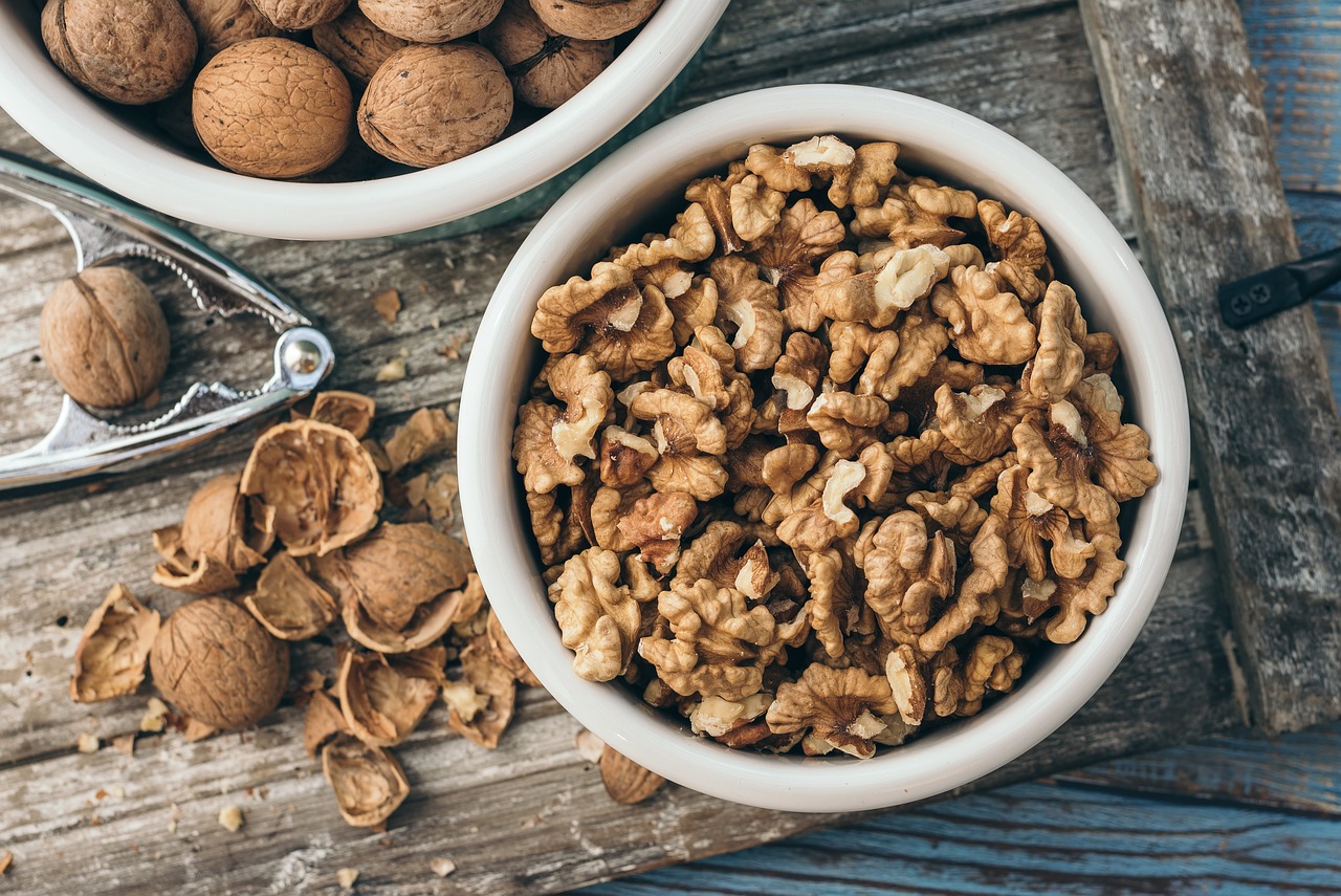 walnut, bowl, healthy